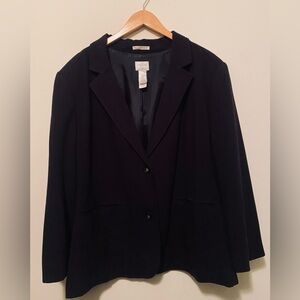 Liz Claiborne plus size black suit blazer